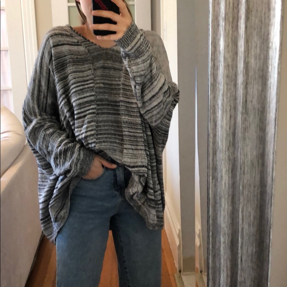 RXB striped grey sweater